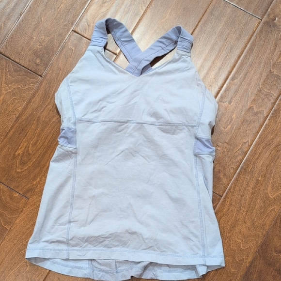 lululemon athletica Purple Fitted Cut Out Tank Top - Picture 1 of 3